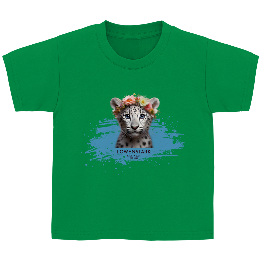 Wild & Wundervoll - Schneeleopard - Kids T-Shirt