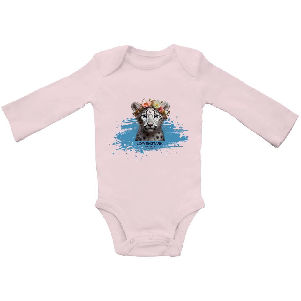 Wild & Wundervoll - Schneeleopard - Baby Body Langarm