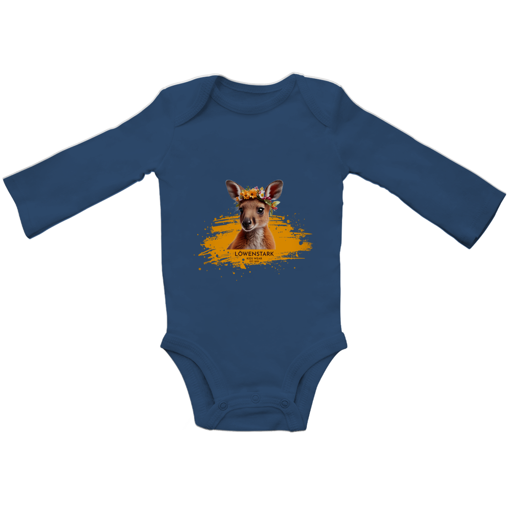 Wild & Wundervoll - Känguru - Baby Bio Body Langarm
