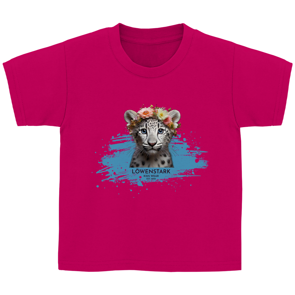 Wild & Wundervoll - Schneeleopard - Kids T-Shirt
