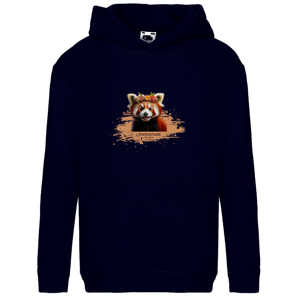 Wild & Wundervoll - roter Panda - Kids Hoodie
