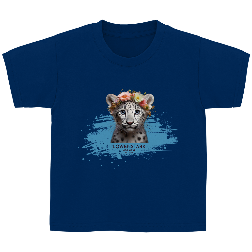 Wild & Wundervoll - Schneeleopard - Kids T-Shirt