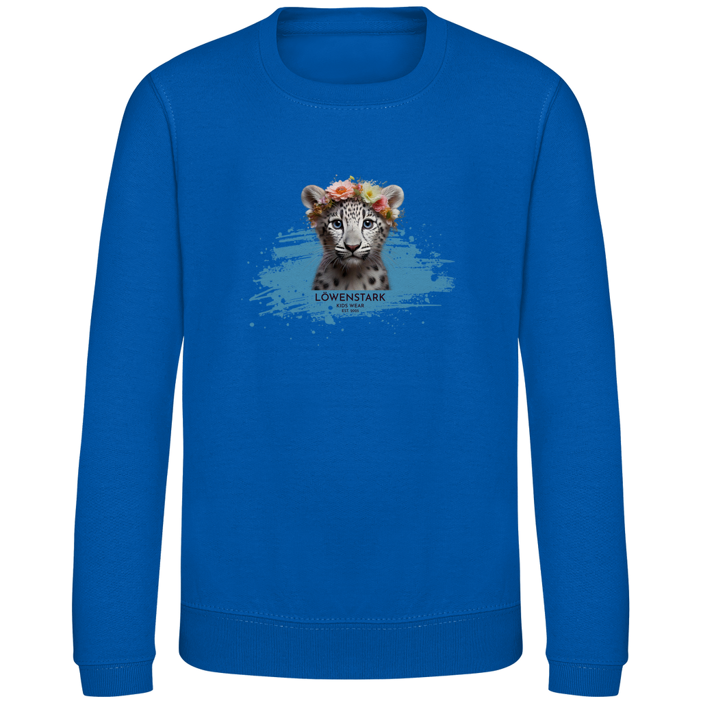Wild & Wundervoll - Schneeleopard - Kids Sweatshirt