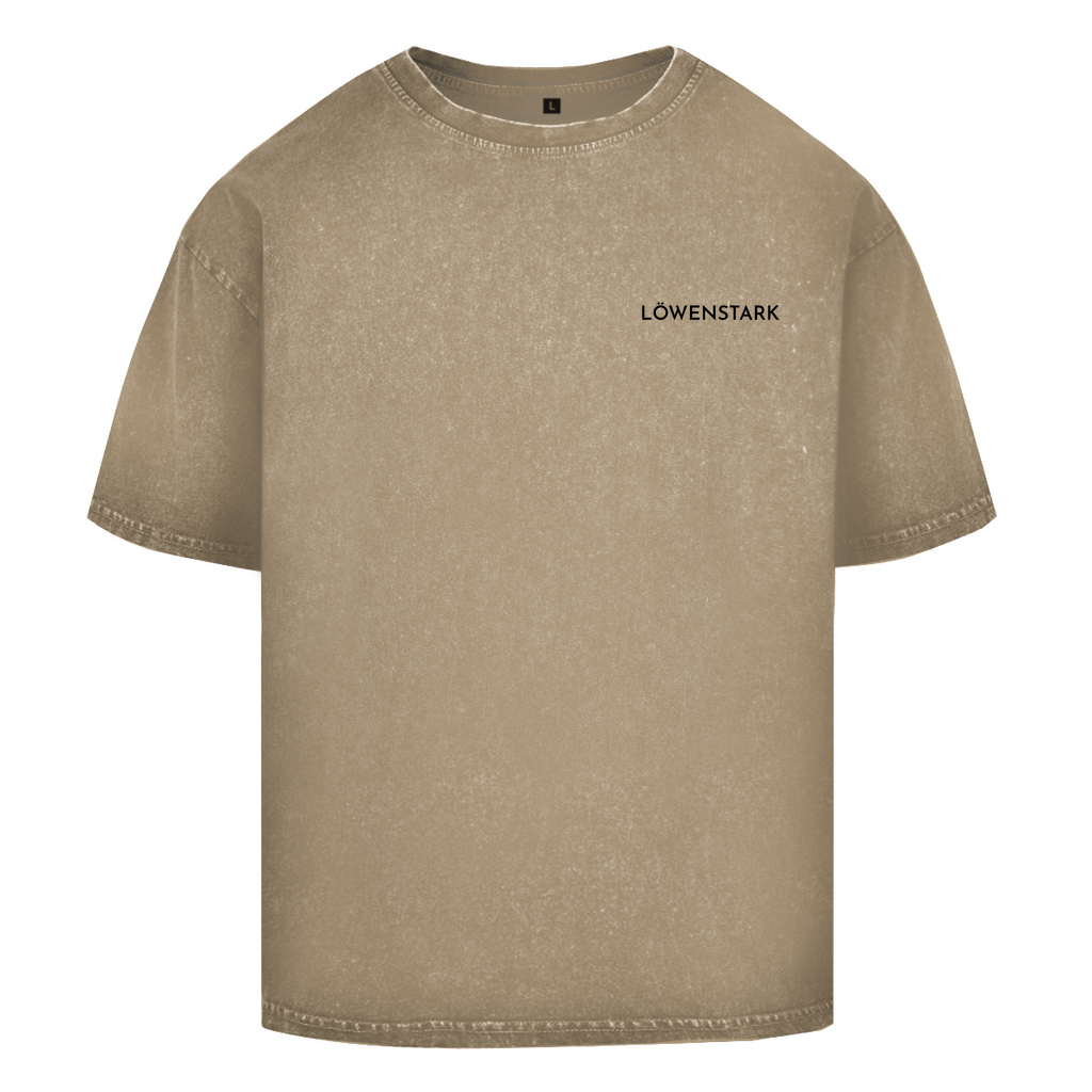 Löwenstark Family - Herren Oversized Washed Shirt
