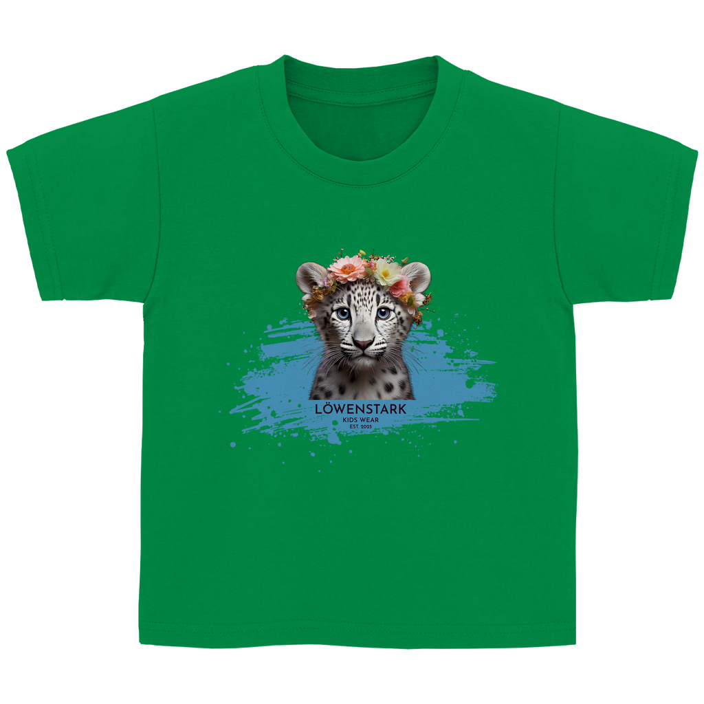 Wild & Wundervoll - Schneeleopard - Kids T-Shirt
