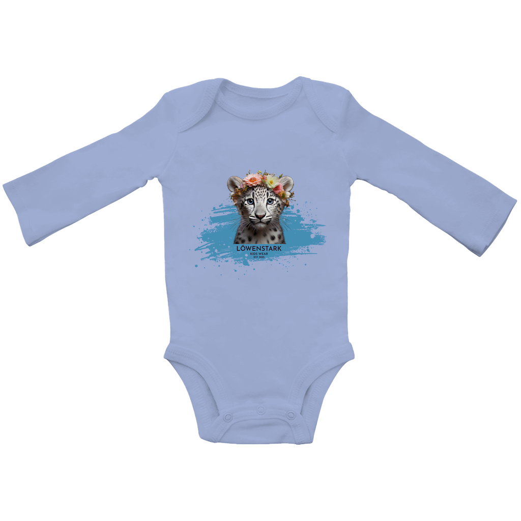 Wild & Wundervoll - Schneeleopard - Baby Body Langarm