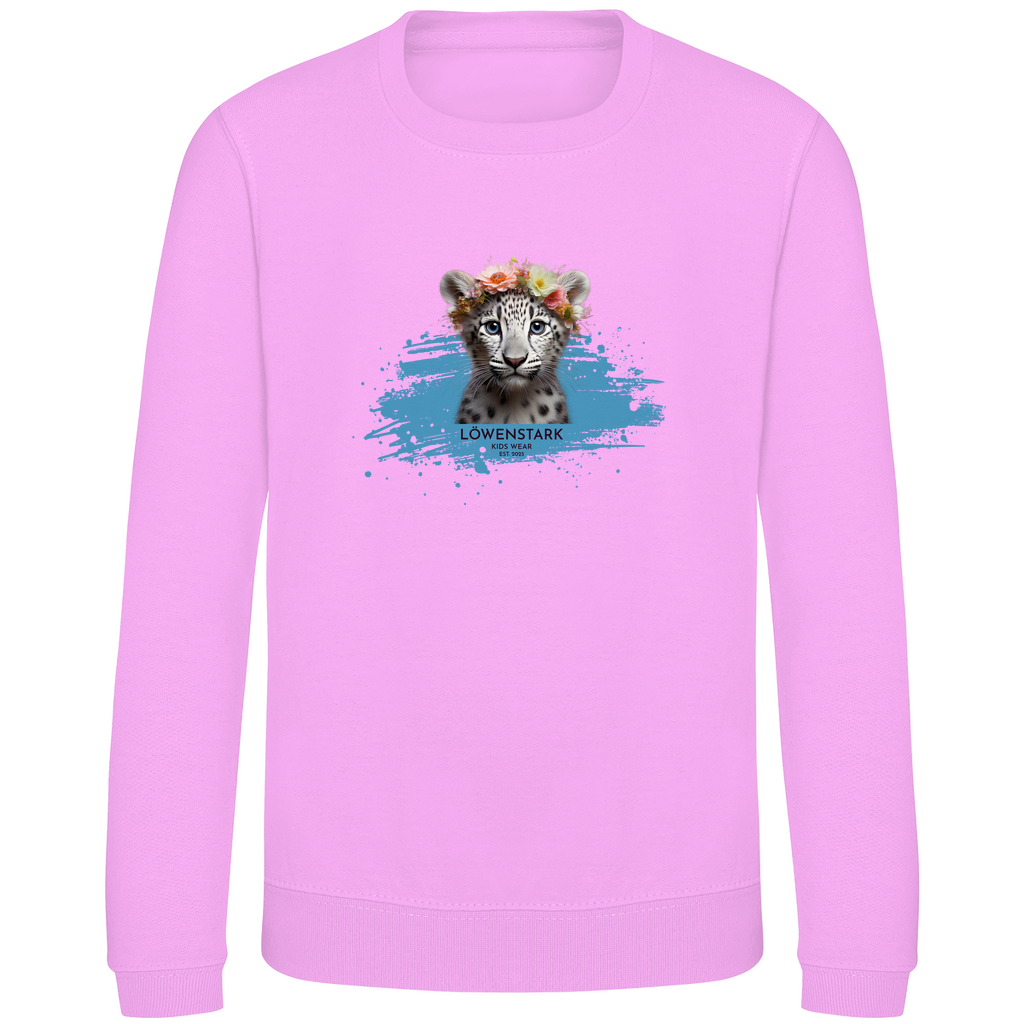 Wild & Wundervoll - Schneeleopard - Kids Sweatshirt