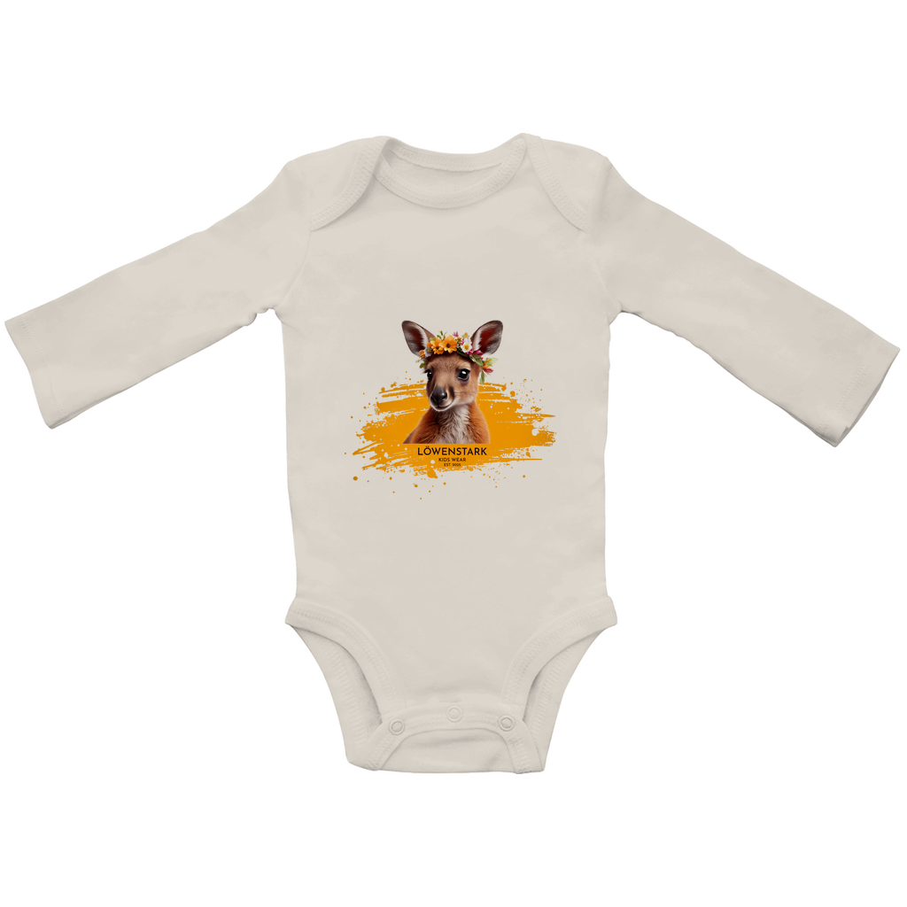 Wild & Wundervoll - Känguru - Baby Bio Body Langarm