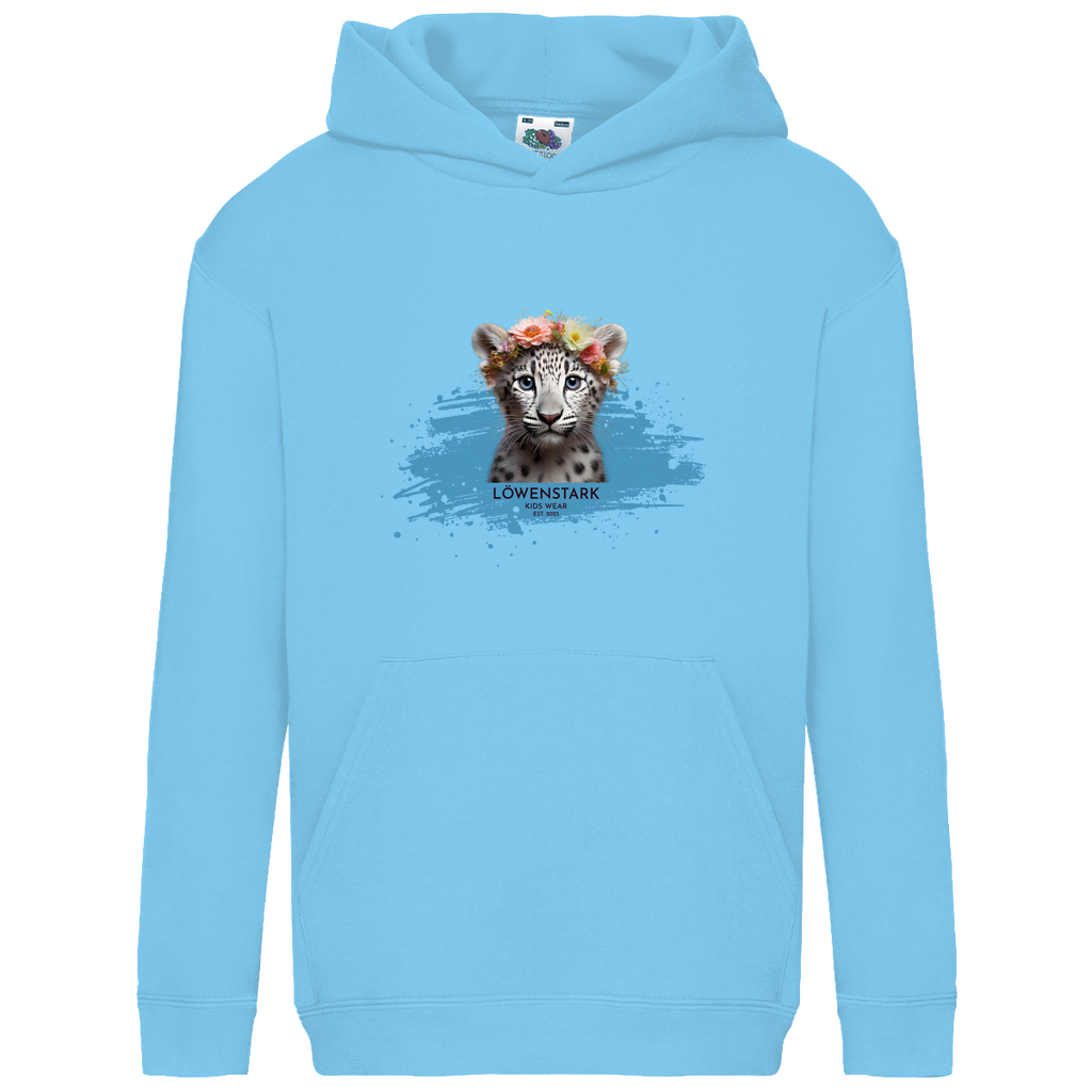 Wild & Wundervoll - Schneeleopard - Kids Hoodie