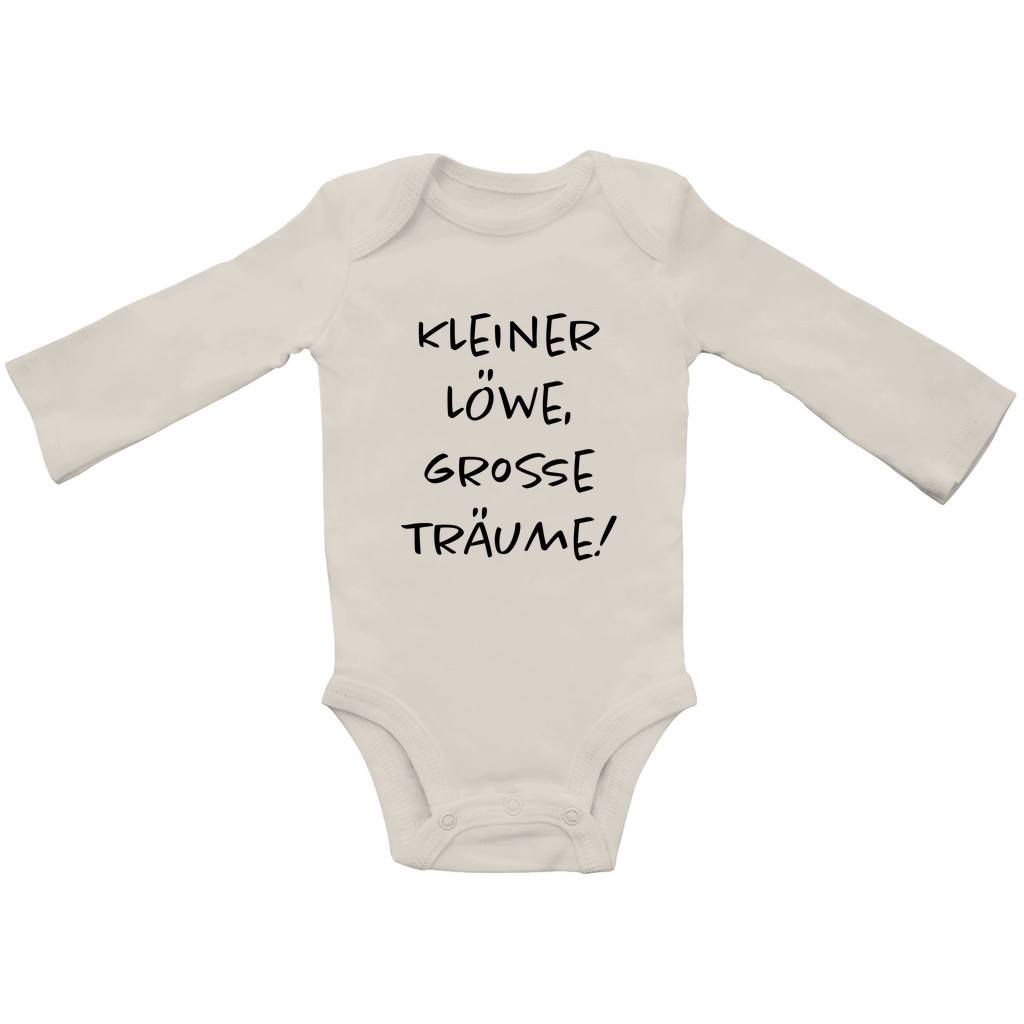 Baby Body Langarm "Kleiner Löwe, große Träume!"