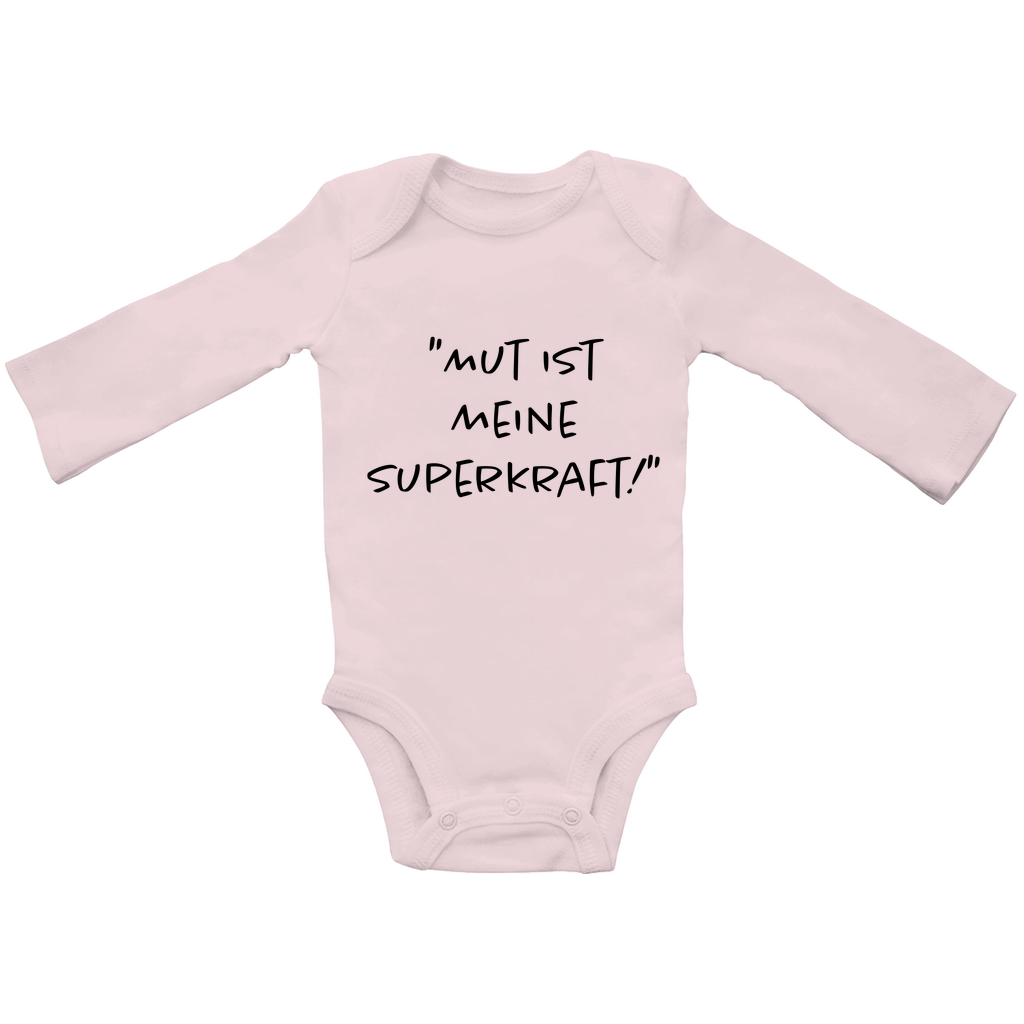 Baby Body Langarm “Mut ist meine Superkraft!"