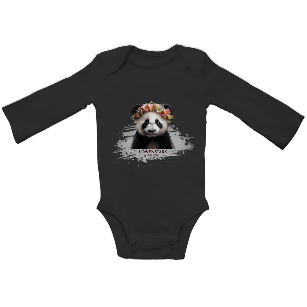 Wild & Wundervoll - Panda - Baby Body Langarm