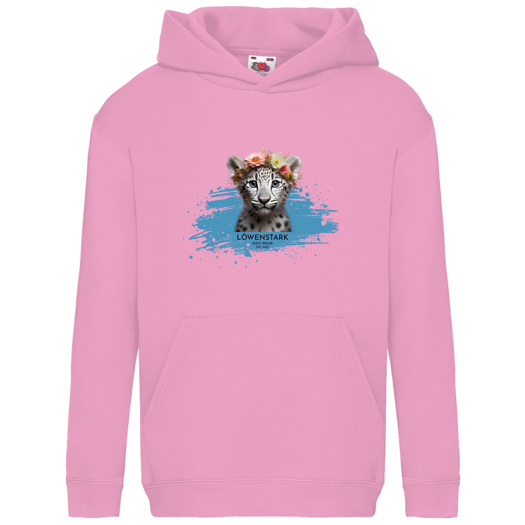 Wild & Wundervoll - Schneeleopard - Kids Hoodie