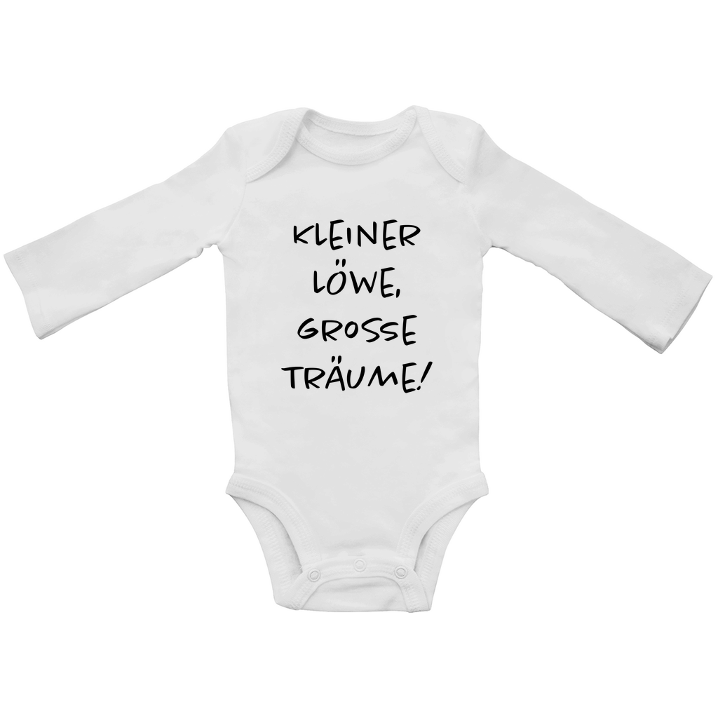 Baby Body Langarm "Kleiner Löwe, große Träume!"