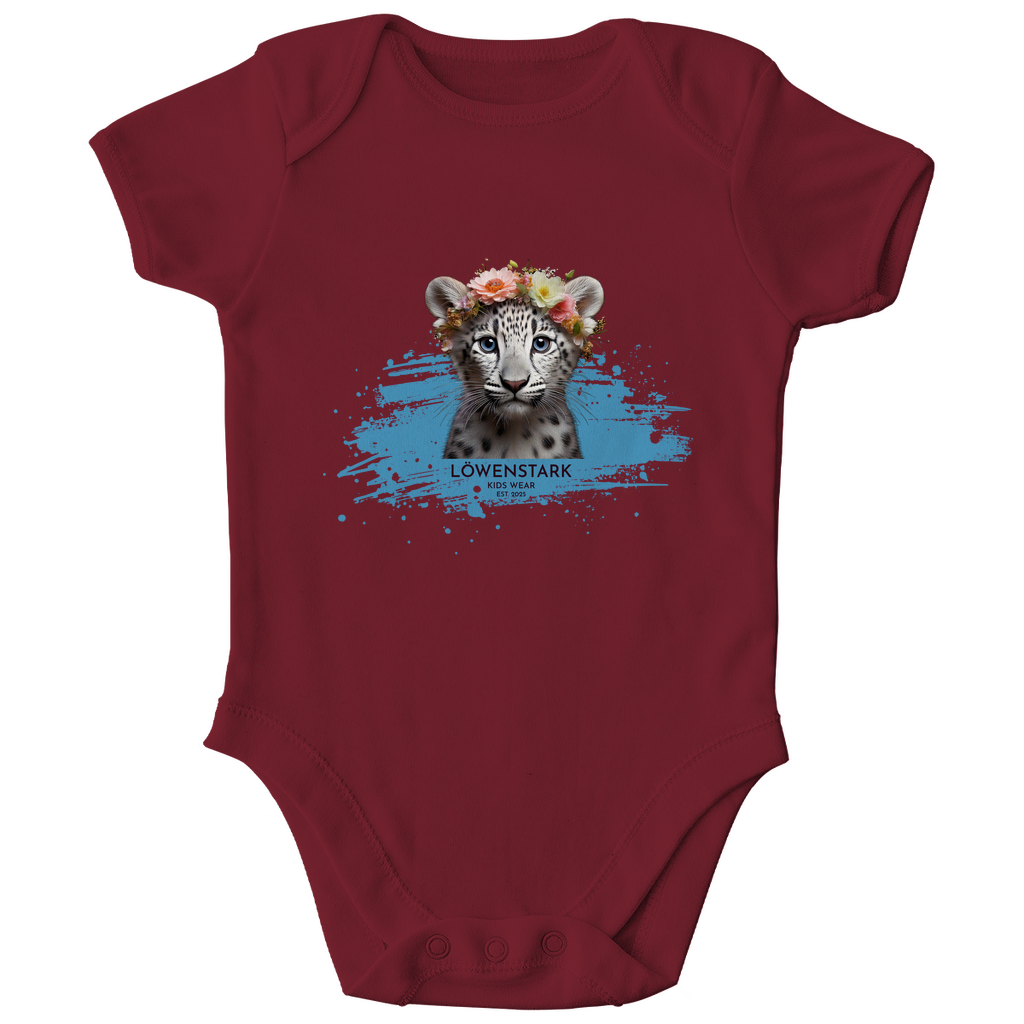 Wild & Wundervoll - Schneeleopard - Baby Body Kurzarm