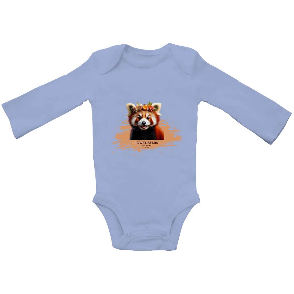 Wild & Wundervoll - roter Panda - Bio Baby Body langarm