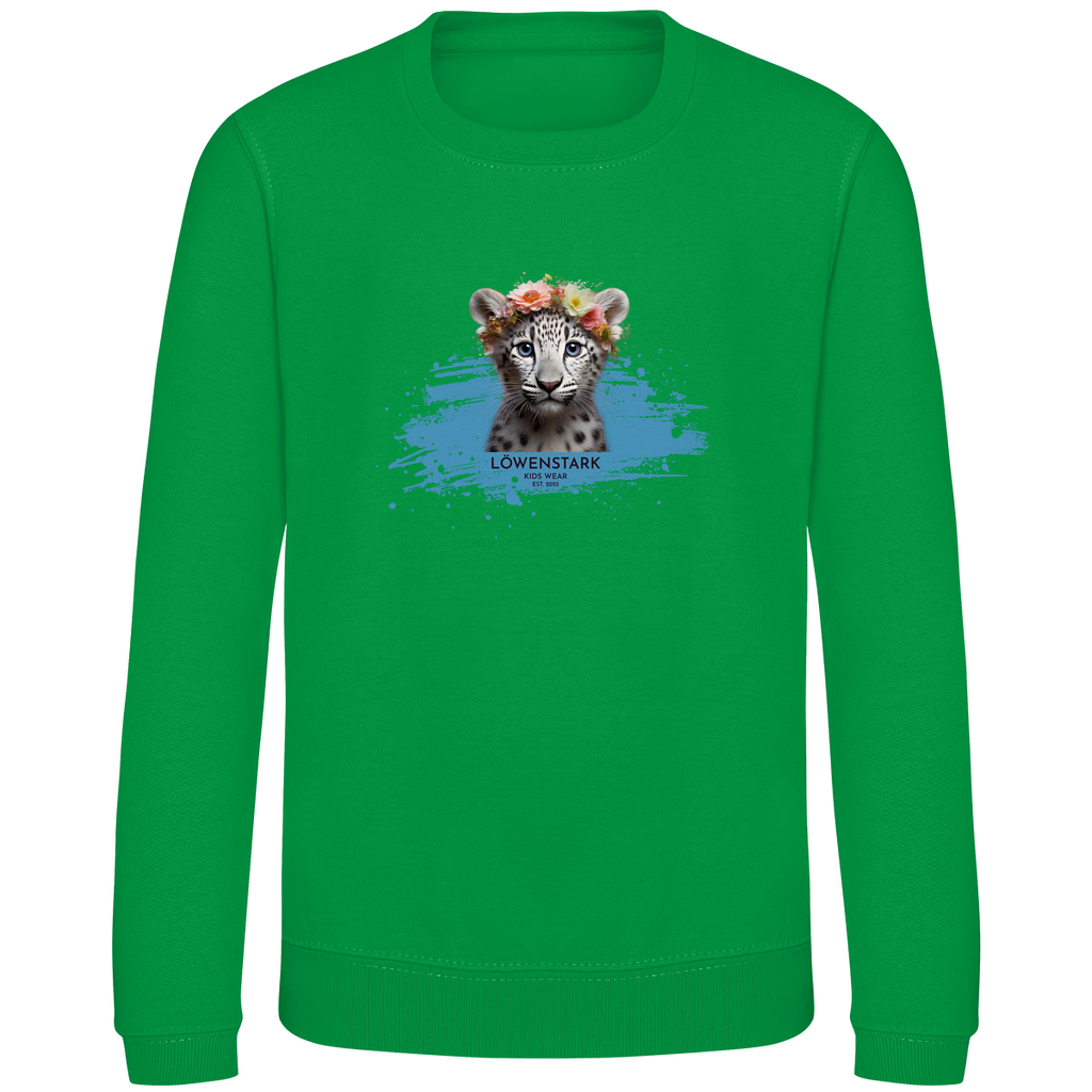 Wild & Wundervoll - Schneeleopard - Kids Sweatshirt