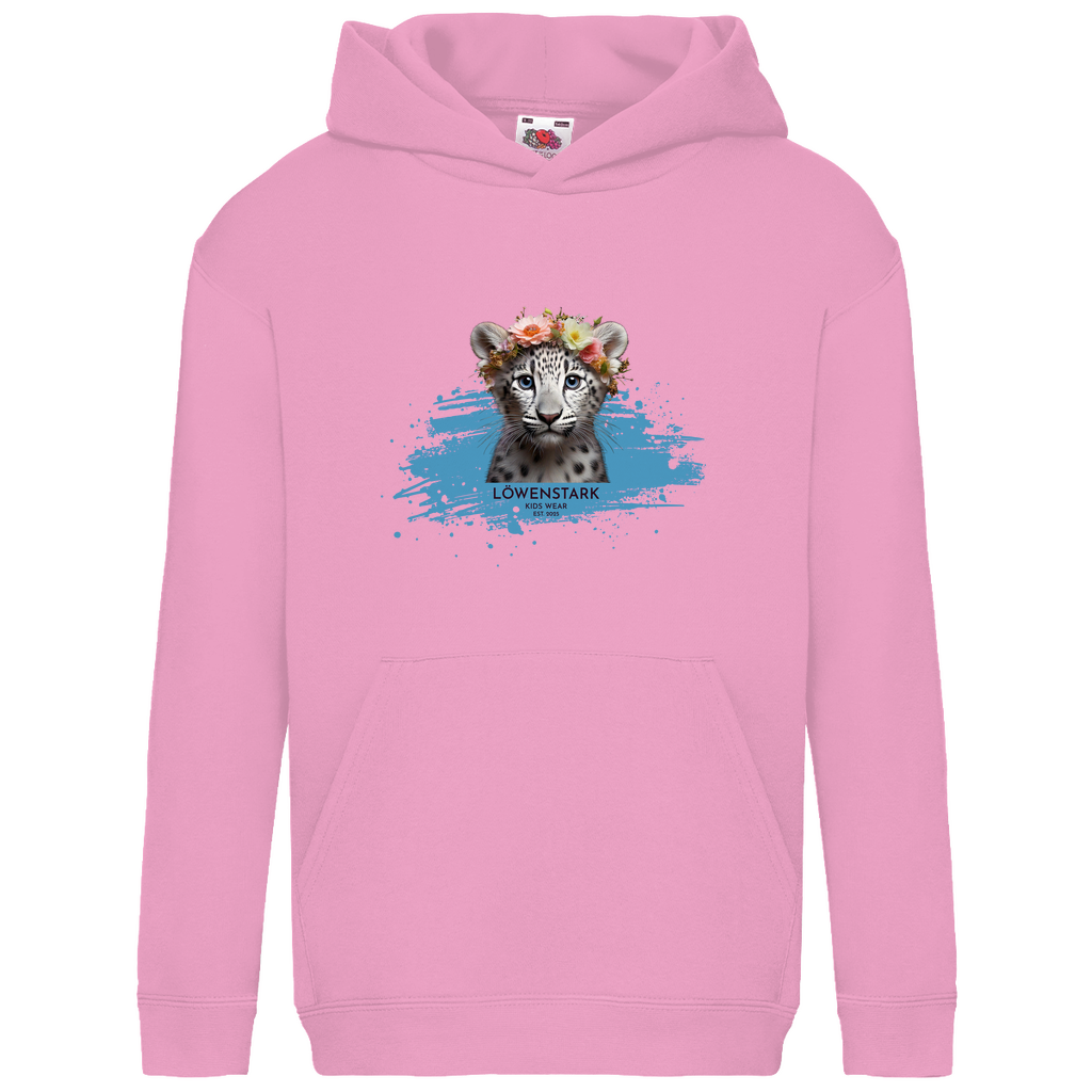 Wild & Wundervoll - Schneeleopard - Kids Hoodie