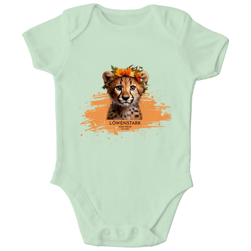 Wild & Wundervoll - Gepard - Baby Body Kurzarm