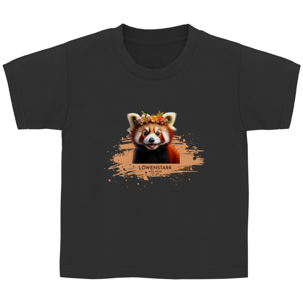 Wild & Wundervoll - roter Panda - Kids Shirt