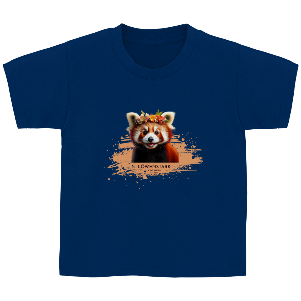 Wild & Wundervoll - roter Panda - Kids Shirt