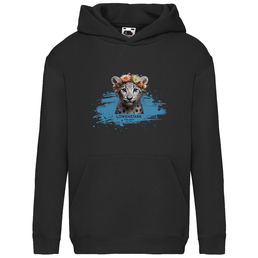 Wild & Wundervoll - Schneeleopard - Kids Hoodie