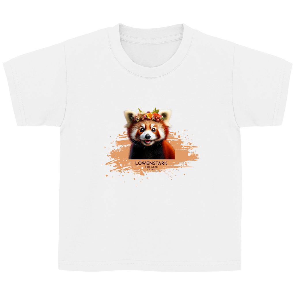 Wild & Wundervoll - roter Panda - Kids Shirt