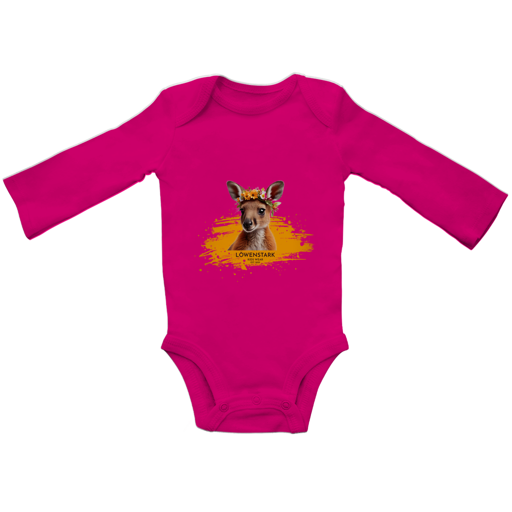 Wild & Wundervoll - Känguru - Baby Bio Body Langarm