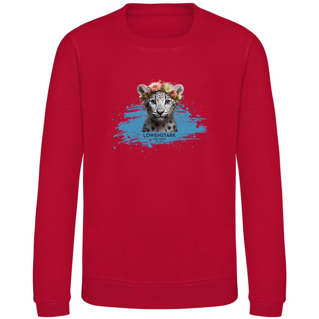 Wild & Wundervoll - Schneeleopard - Kids Sweatshirt