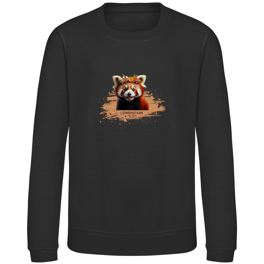 Wild & Wundervoll - roter Panda - Kids Sweatshirt