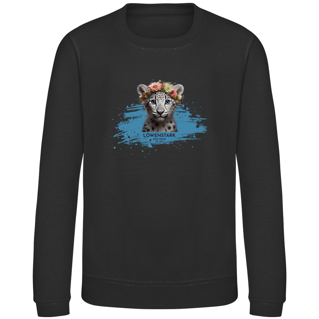 Wild & Wundervoll - Schneeleopard - Kids Sweatshirt