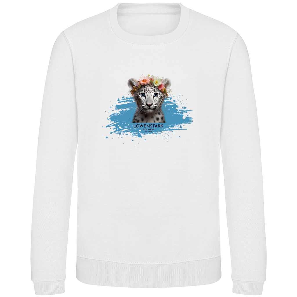 Wild & Wundervoll - Schneeleopard - Kids Sweatshirt
