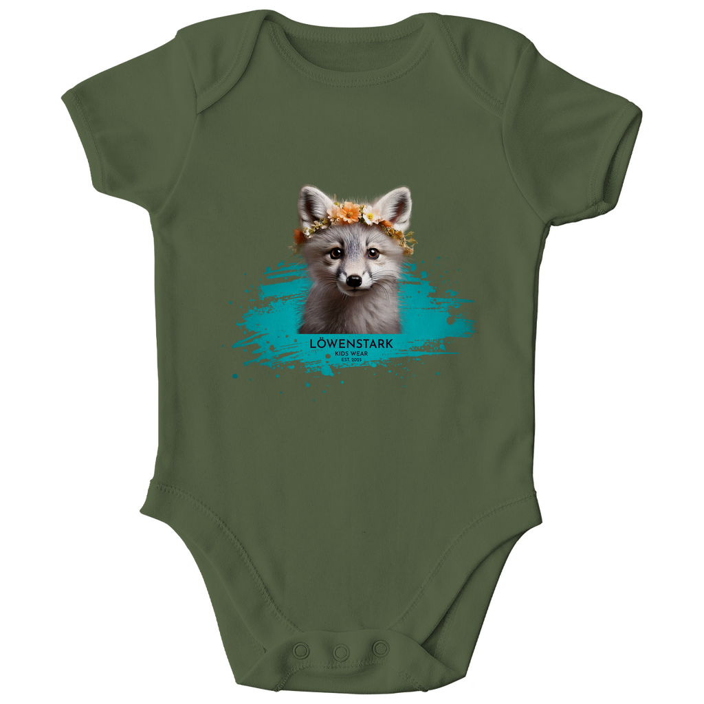 Wild & Wundervoll - Polarfuchs - Baby Body Kurzarm