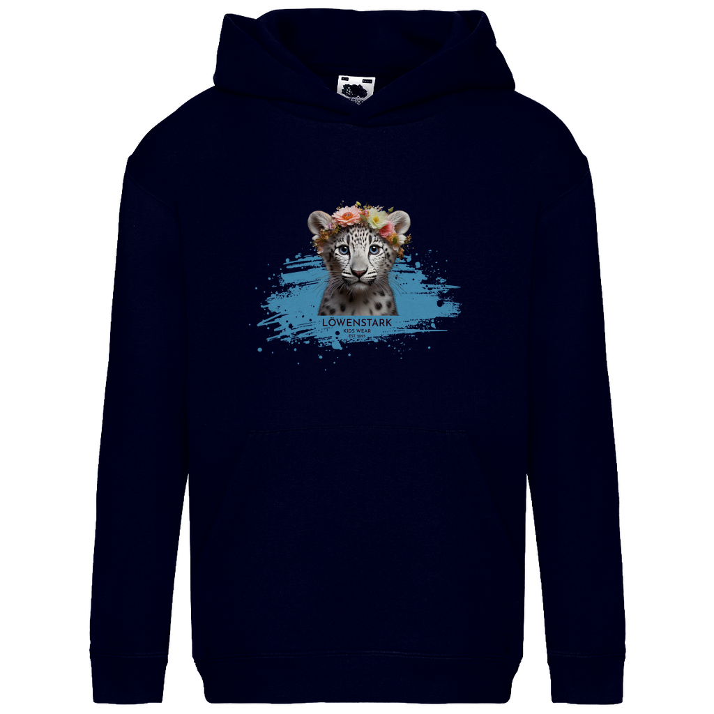 Wild & Wundervoll - Schneeleopard - Kids Hoodie