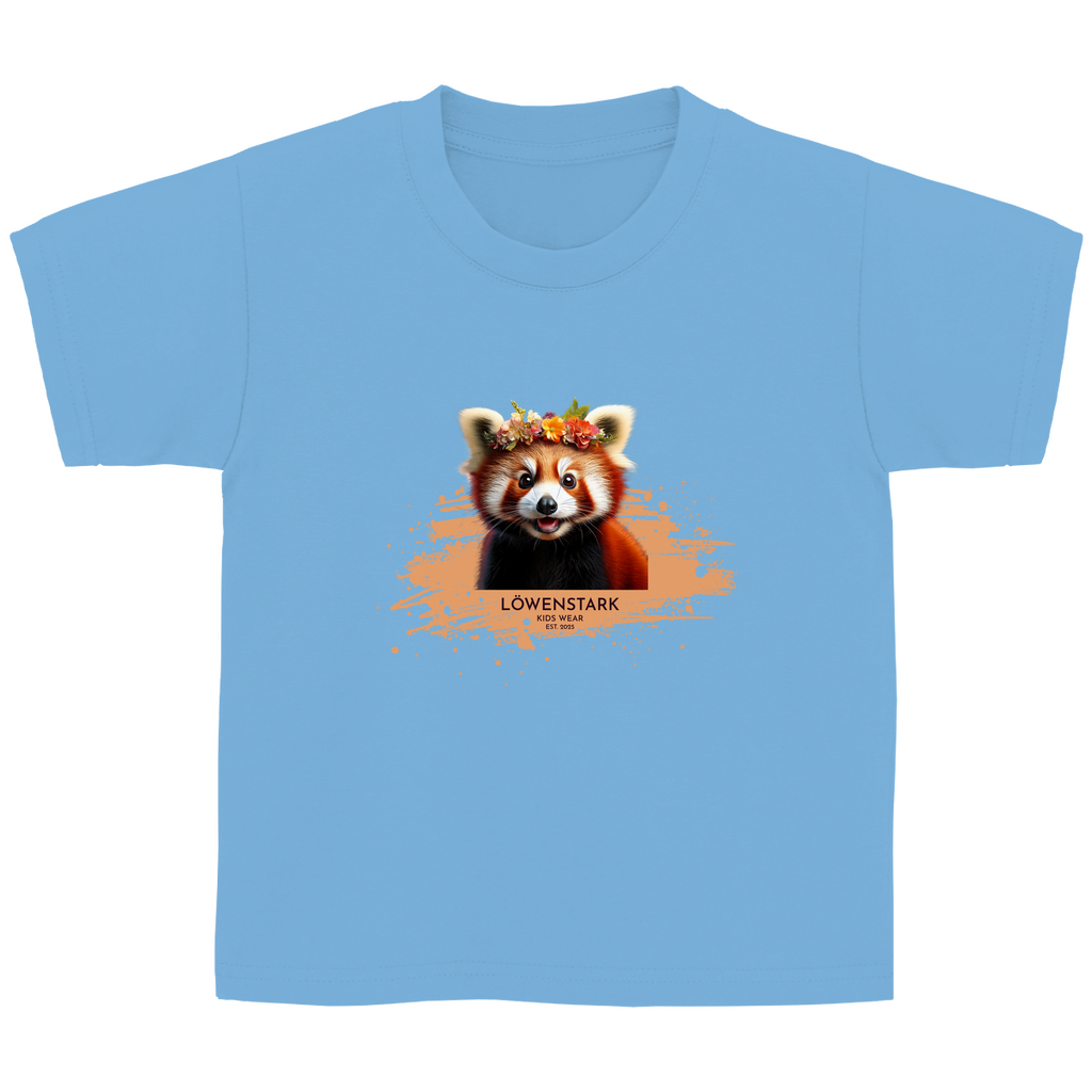 Wild & Wundervoll - roter Panda - Kids Shirt
