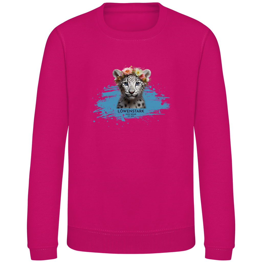 Wild & Wundervoll - Schneeleopard - Kids Sweatshirt