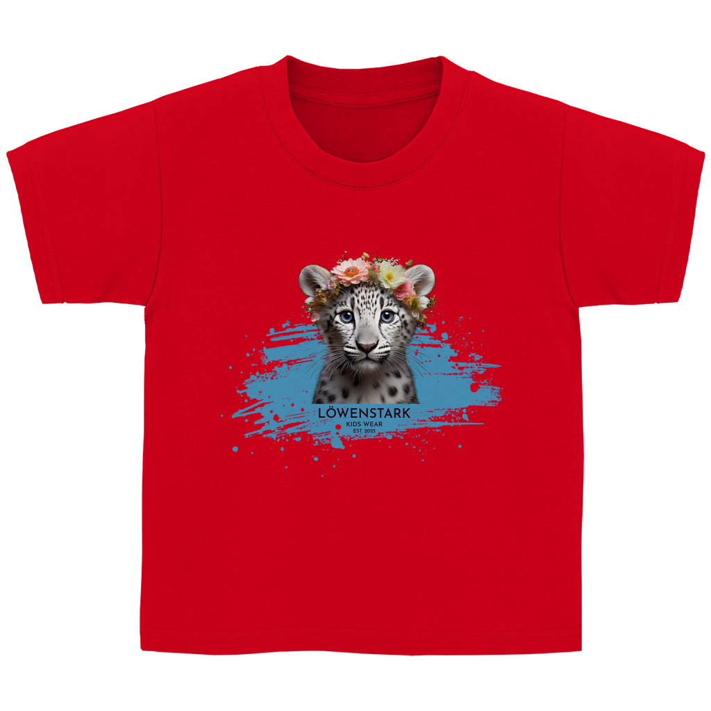 Wild & Wundervoll - Schneeleopard - Kids T-Shirt