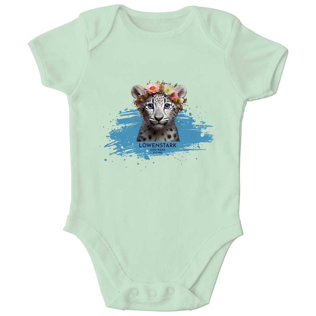 Wild & Wundervoll - Schneeleopard - Baby Body Kurzarm