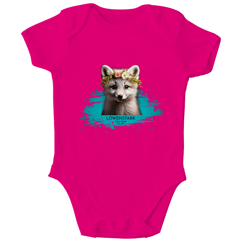 Wild & Wundervoll - Polarfuchs - Baby Body Kurzarm