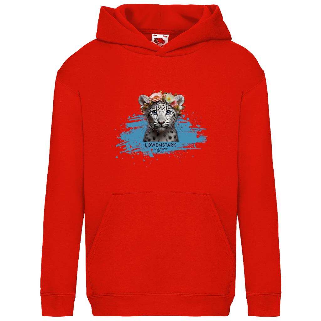 Wild & Wundervoll - Schneeleopard - Kids Hoodie