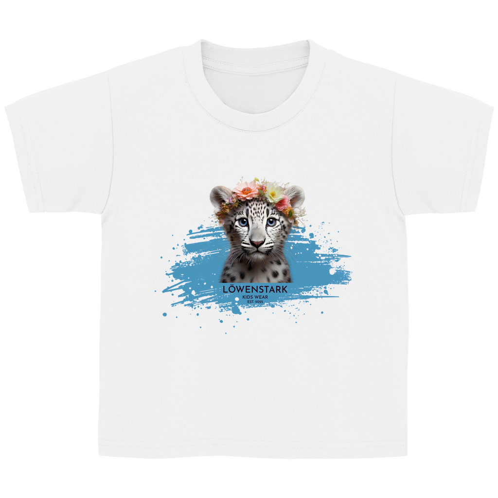 Wild & Wundervoll - Schneeleopard - Kids T-Shirt
