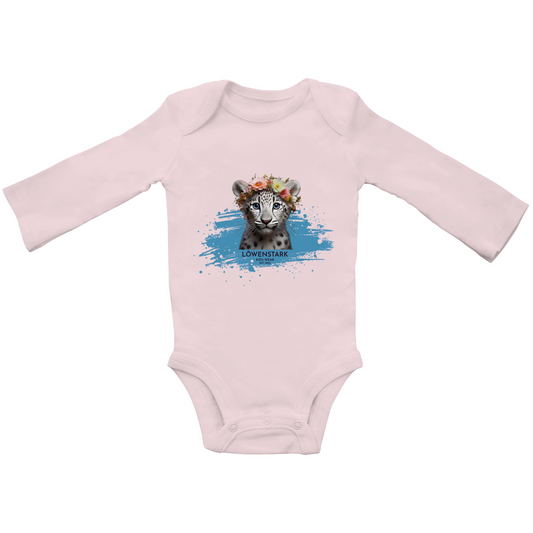 Wild & Wundervoll - Schneeleopard - Baby Body Langarm