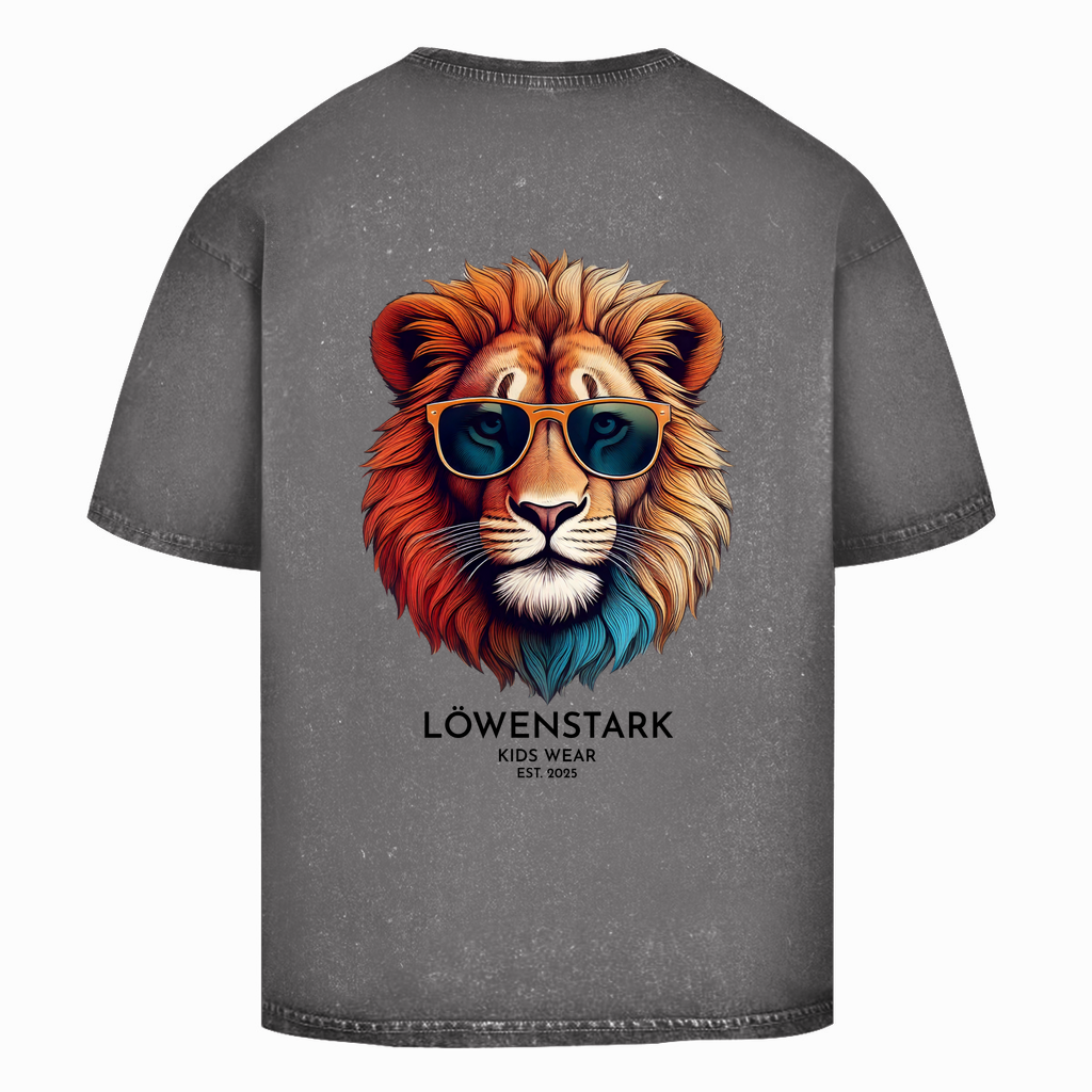 Löwenstark Family - Herren Oversized Washed Shirt