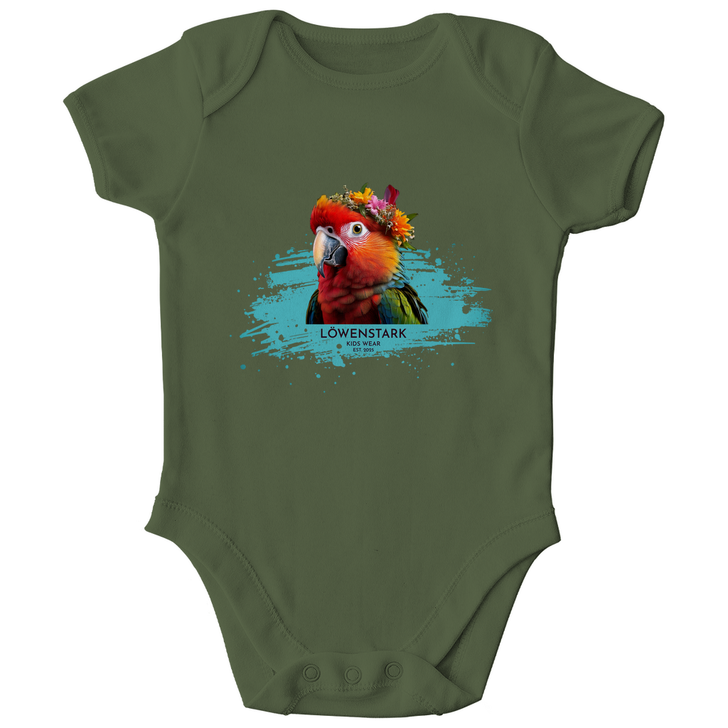 Wild & Wundervoll - Ara - Baby Body Kurzarm