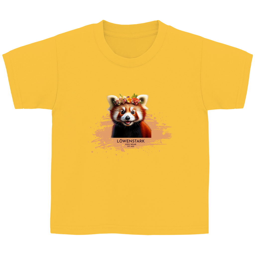 Wild & Wundervoll - roter Panda - Kids Shirt