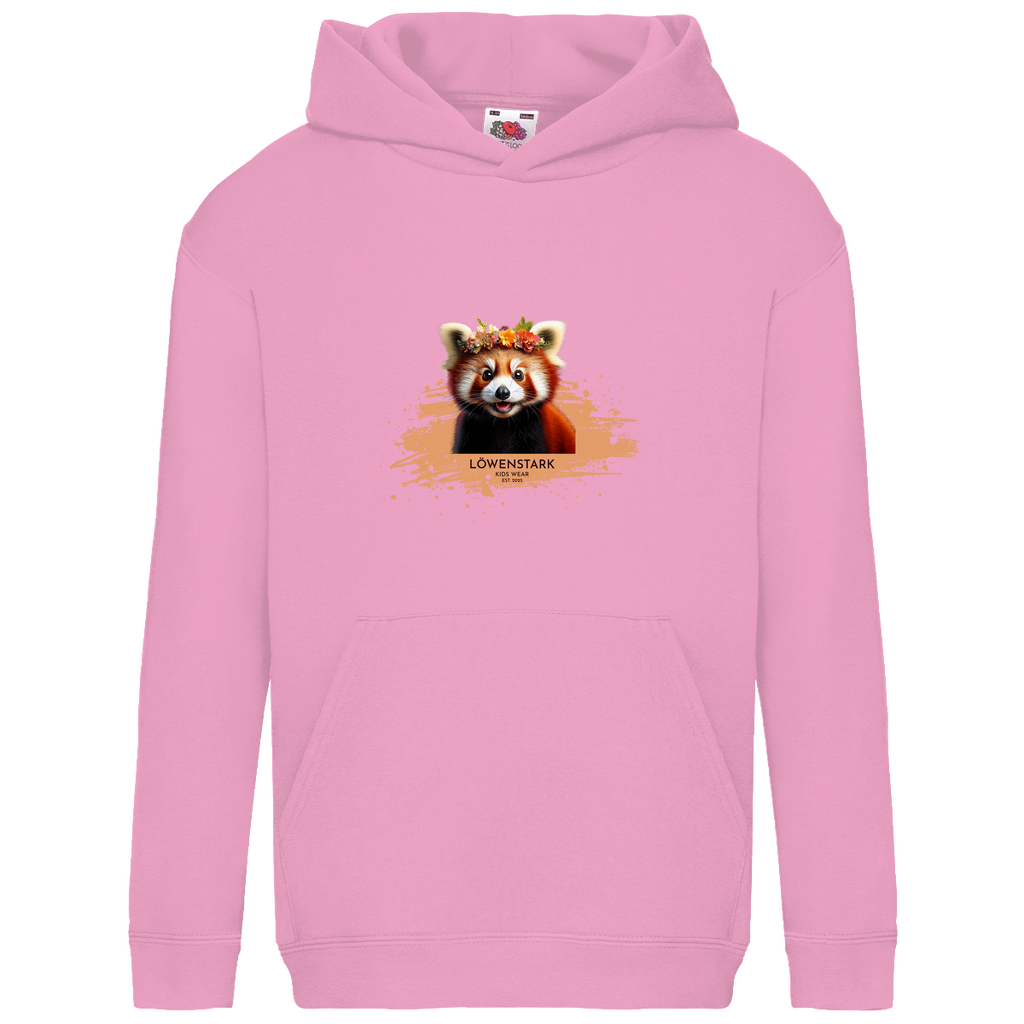Wild & Wundervoll - roter Panda - Kids Hoodie