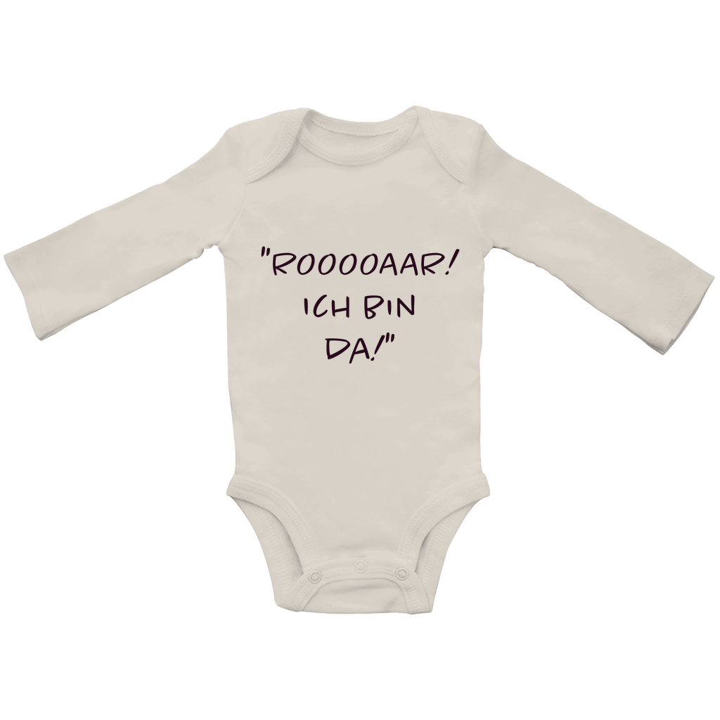 Baby Body Langarm “Rooooaaar! Ich bin da!”
