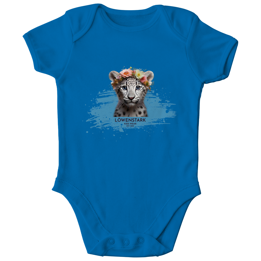 Wild & Wundervoll - Schneeleopard - Baby Body Kurzarm