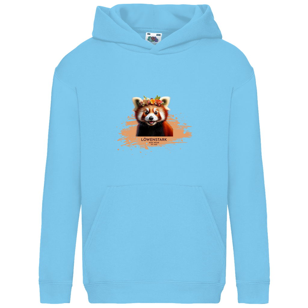 Wild & Wundervoll - roter Panda - Kids Hoodie