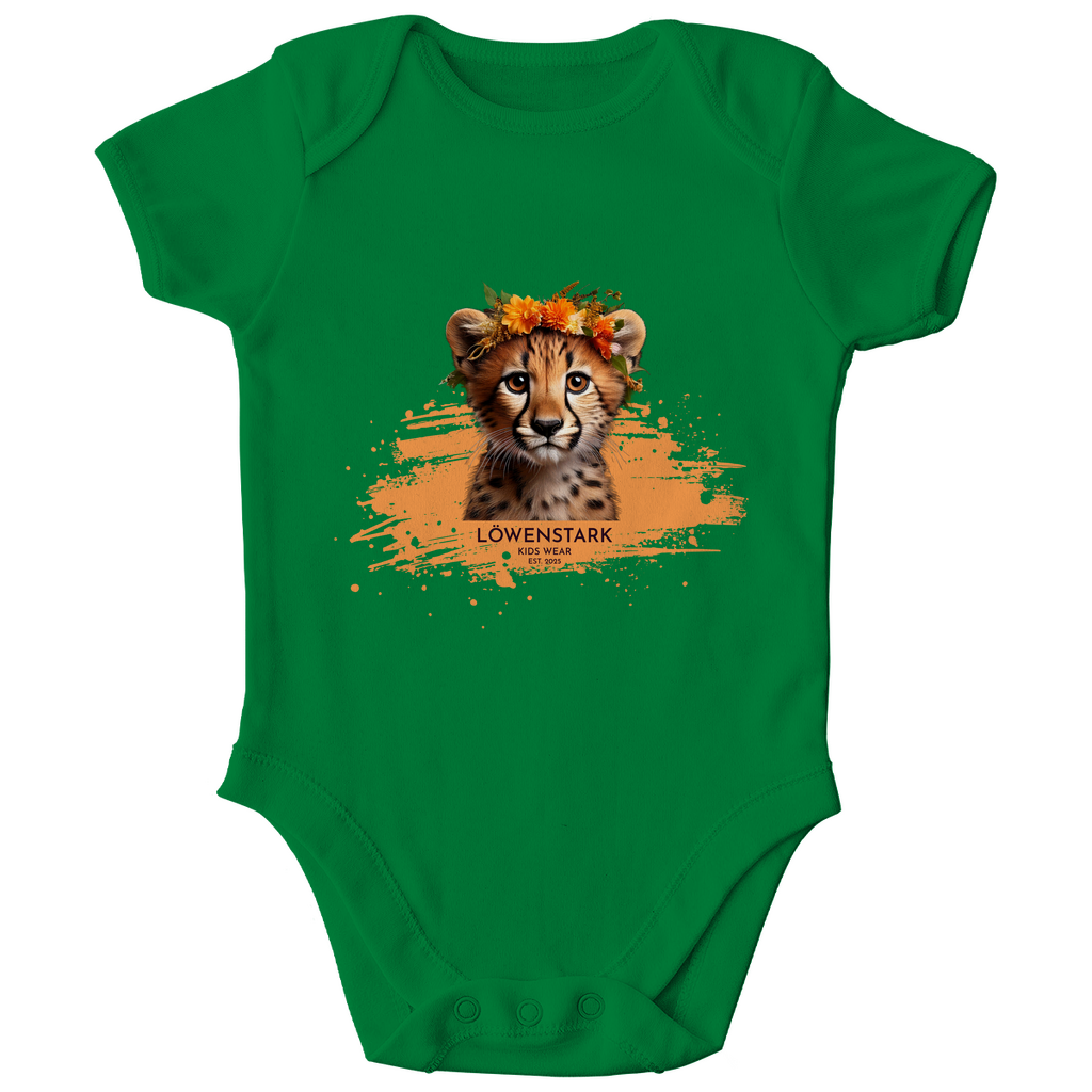 Wild & Wundervoll - Gepard - Baby Body Kurzarm